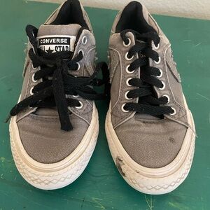 Converse Charcoal Canvas Sneakers